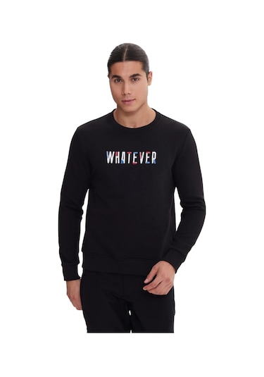 The Crow Whatever Erkek Sweatshırt Tc1904 Sİyah