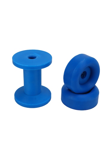 Yunboo Gemi Tırnak Tekerleği - Mavi Pvc Malzeme - Kayık Tırnak Merkezleyici Ve Kılavuz Rulmanı 3 Adet