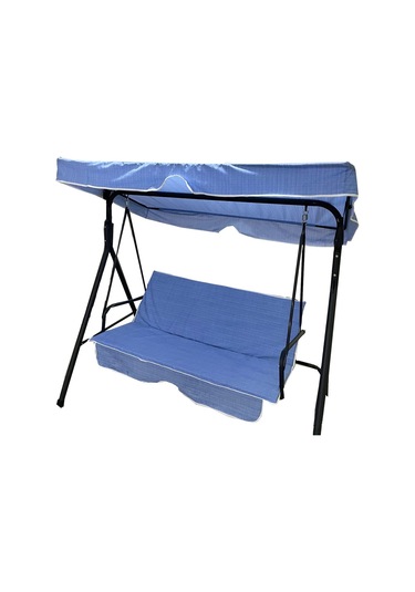 Salıncak Minder Kılıf Takımı(Süngerli)2 Kişilik Minder-Maviçizgli (532720530)