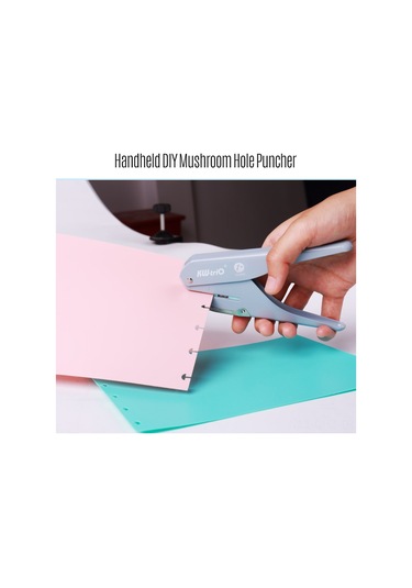 Aubyhe Metal Delik Açma Makinesi - 10 Sayfa Kapasiteli, Taşınabilir Ve Dayanıklı Gri Gri