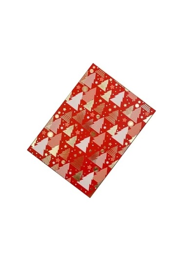 Kırmızı Noel Temalı Kapaklı Hediye Kutusu - 27x19x7 Cm