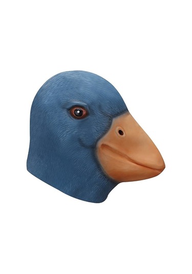 Ic Ördek Maskesi Tam Baş Cadılar Bayramı Kostüm Partisi Sevimli Hayvan Cosplay Lateks Aksesuarları Yetişkin