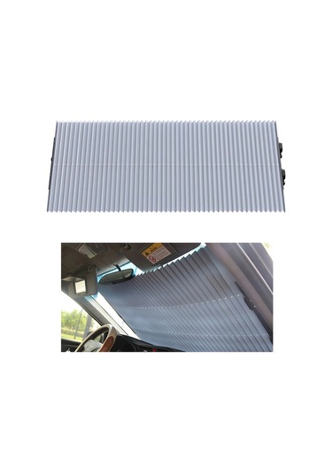 Cbtx Global R-8043 65 Cm Araba Ön Cam Güneşlik Kapak Geri Çekilebilir Cam Güneşlik Vantuzlu