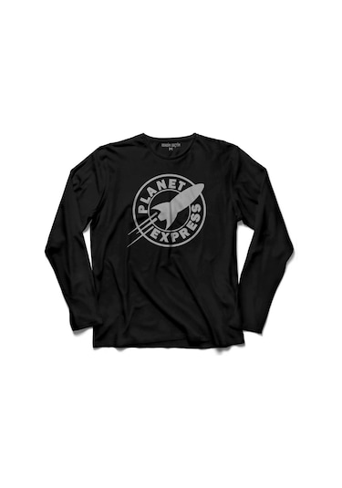 Futurama Planet Express Shıp Uzun Kollu Tişört (512977634)