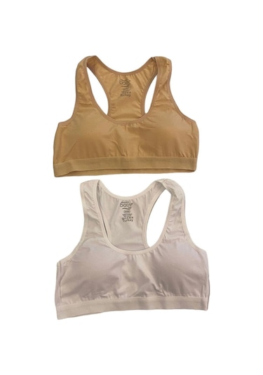 Underwear Bodyway 2'li Pedli Sporcu Büstiyer 90-95 Ten Rengi - Beyaz
