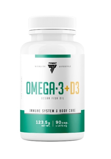 Trec Omega 3 + D3 Vitamin 2000 Uı 90 Caps