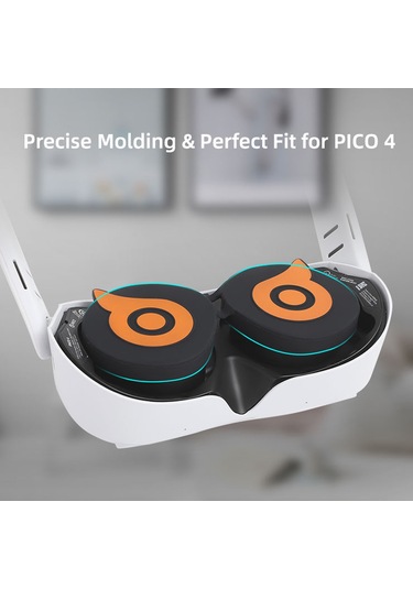 Pıco 4 Hifylux Pc-zf23 Baykuş Lens Koruyucu Toz Çizilmeye Vr Gözlük Silikon Kılıf Beyaz