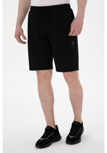 U.S. Polo Assn. Erkek Siyah Örme Şort 50300078-VR046