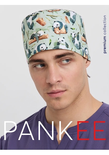 Pankee Baskılı Pamuklu Tıbbi Bone 96072186