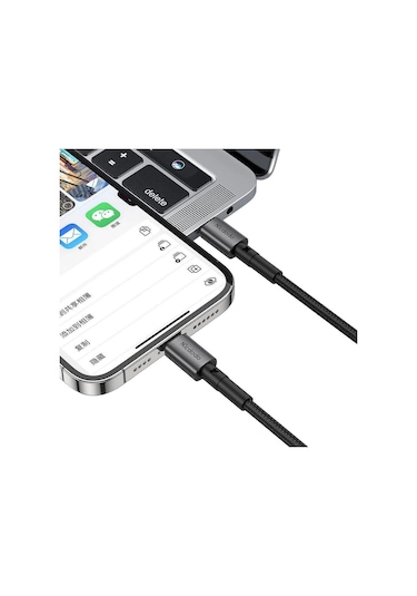 Mcdodo Ca-2850 36w Typec İphone Uyumlu Hızlı Şarj Data Kablo 1.2m-siyah