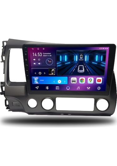 Carplayer Honda Civic Fd6 2007-2011 Uyumlu Android Multimedya 6gb Ram 64gb Hafıza