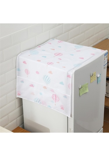 Sones Basit Baskı Buzdolabı Ev Aletleri Su Geçirmez Mutfak Depolama Toz Kapağı Balon