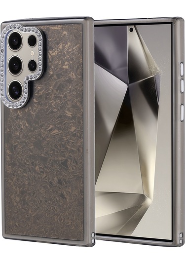 Galaxy S24 Ultra Kılıf Taşlı Tasarımlı Zore Kapi Kapak Siyah