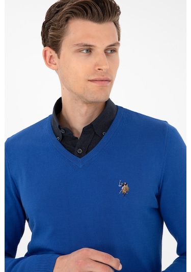 U.s. Polo Assn. Erkek Saks Kazak /triko 50288885-vr045 Saks