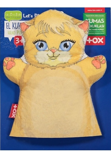 Tox Kedi Evcil Hayvanlar Keçe El Kukla T313 . Eğitici Oyuncak