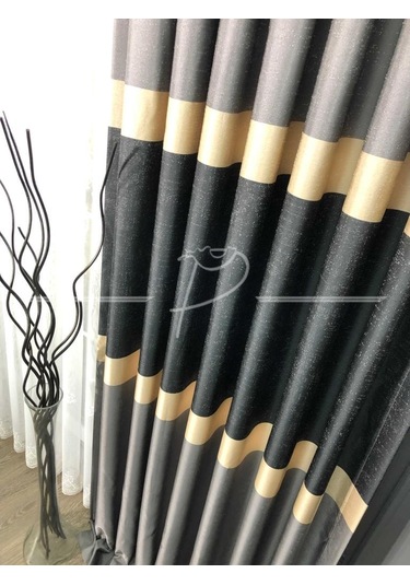 Fon Perde Bantlı Panel 4 Renk Satenimsi Görüntü