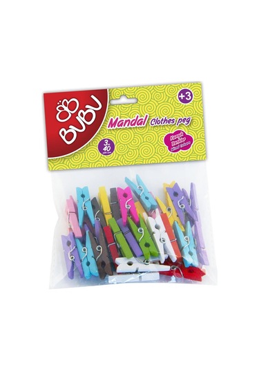 Bu-Bu Mandal 3Cm 40'Lı Renkli