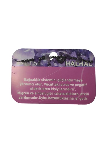 Ametist Taşı Halhal Doğal Taş Bileklik Hal Hal Ayarlanabilir İpli Mor Taş Kristalize Kırık Taş Şifalı Halhal Bileklik Mor