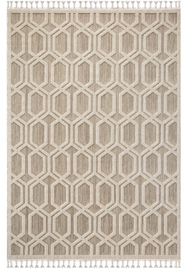 Vivaldi Fez 3000 Bej İskandinav Serisi Salon Oturma Yatak Odası Halısı Bej