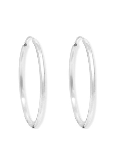 Oya Silver Gümüş Halka Küpe 3mm Kalınlık-4x4cm