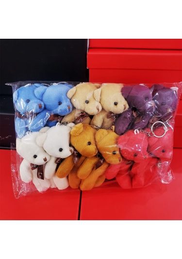 Karışık Renk Ayıcık Anahtarlık