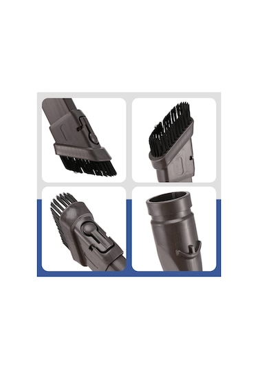 Sointeresting V6 Dc30 Dc34 Dc52 Dc72 Elektrikli Süpürge Yedek Parça Aksesuarları 2'si 1 Arada Fırçalar İçin Düz Nozul Fırça Emiş Başlığı