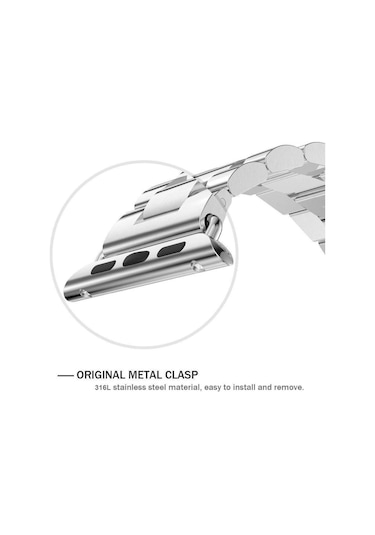 Microsonic iOS Uyumlu Watch 6 44Mm Stainless Steel Kordon Rose Gold