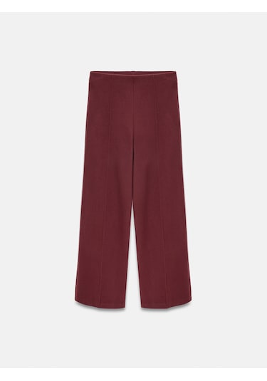 Dilvin 71941 Beli Lastikli Geniş Paça Eşofman-bordo Bordo