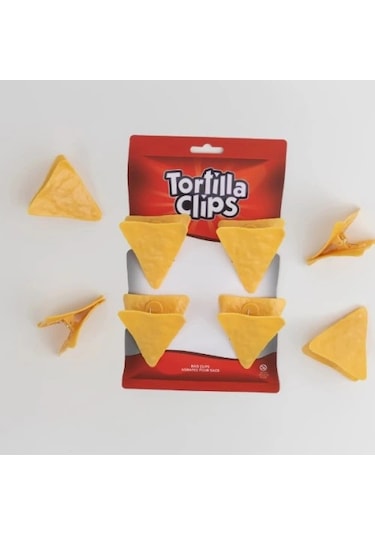 Dodes Cips Şeklinde Poşet Klipsleri Çok Renkli