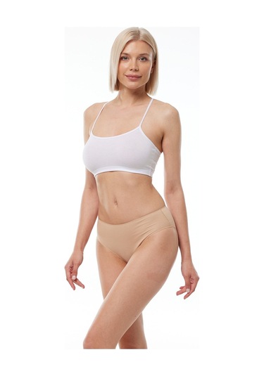 Malabadi Kadın Ten 6 Lı Paket Modal Dar Kalıp Ara Bel Slip Külot 187 Ten