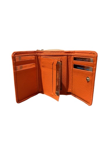 Monte Lui Unisex Hakiki Deri Cüzdan Pudra Pudra