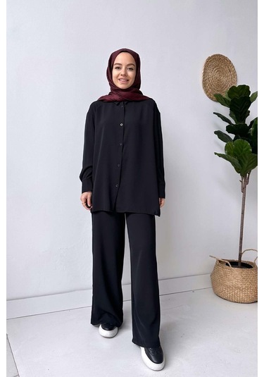 Kahijab Pearly Takım - Siyah
