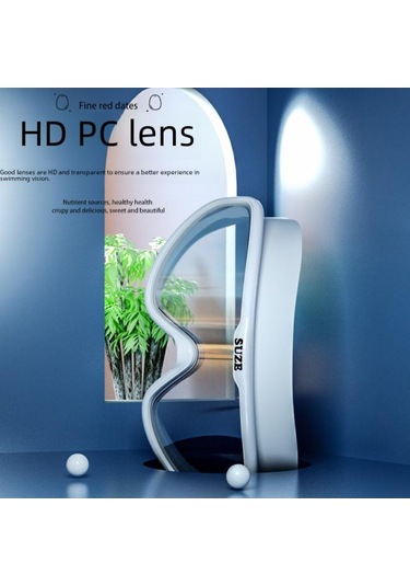 Yüzme Gözlüğü Buğu Önleyici Hd Elektrokaplamalı Miyopi Bone Takımı 006a Beyaz No Earplugs Gözlüğü Kutusu Çok Renkli