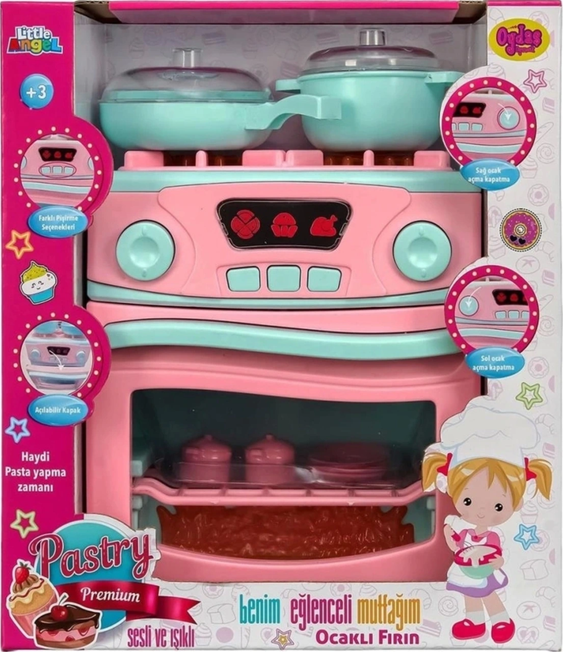 2309 Sesli Ve Işıklı Pilli Ocak Ve Fırın Seti