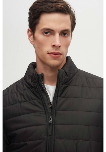 D'S Damat Slim Fit Rüzgar Geçirmez Elyaf Dolgulu Erkek Mont 3HF07ORT04262 Siyah D'S Damat Slim Fit Rüzgar Geçirmez Elyaf Dolgulu Erkek Mont 3HF07ORT04262 Siyah