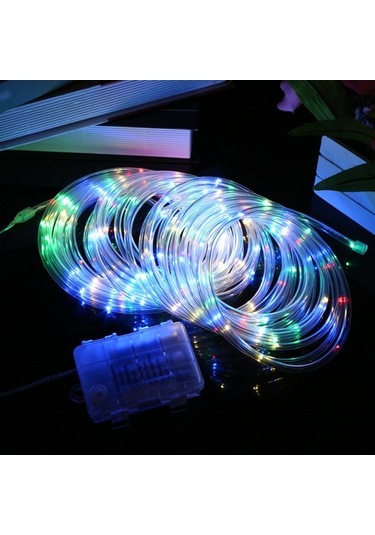 Pazly 12m Çok Renkli Led Şerit Işık Pilli, Uzaktan Kumanda, 8 Mod, Zamanlayıcı, Dimmer, Ip65 Su Geçirmez, Yılbaşı Dekor