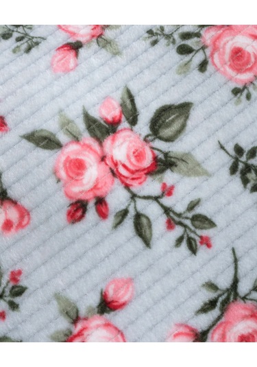 Diadora Wellsoft Fitilli Çiçekli Battaniye Pembe Güller Pembe Güllü