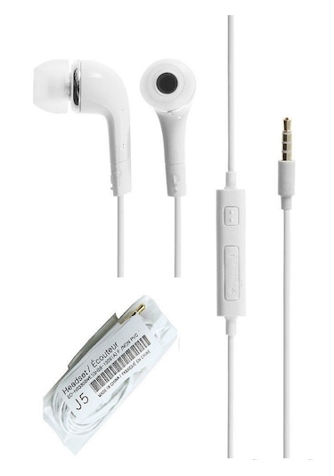 Samsung Galaxy J2 J3 J5 J6 J7 Prime Uyumlu Silikonlu Kulaklık -