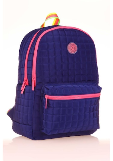 Kaukko Quilted Sırt Çantası Navy Blue K1773
