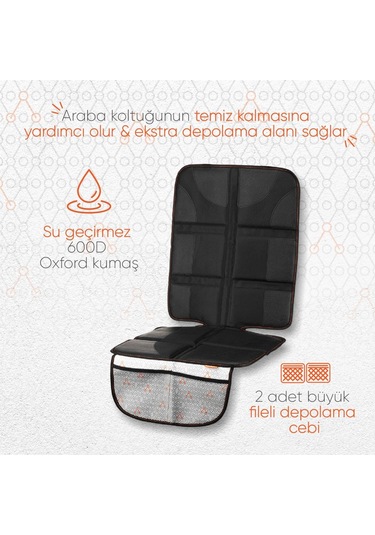 Gezenbebe Kalın Pedli Araba Koltuk  Koruyucu