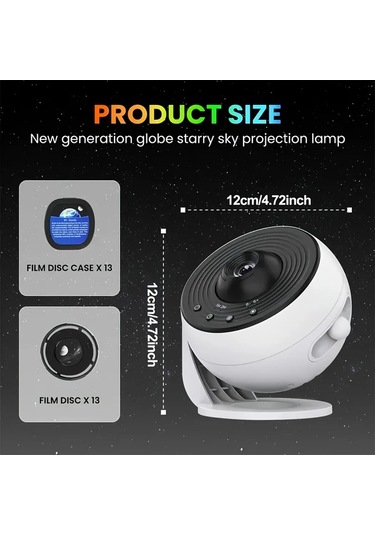 Challenger 13 Göksel Modlu 360 Derece Dönebilen Usb Galaksi Projeksiyon Lambası 1 Bilgisayar