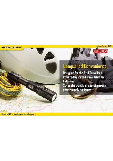 Nitecore Ea21 360 Lümen El  Feneri Siyah