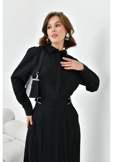 Ftz Women Kadın Modal Etekli Takım Siyah 30714-siyah Siyah