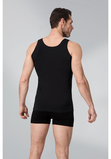 Namaldı Erkek Likralı Atlet 3'lü Paket - 184 Siyah