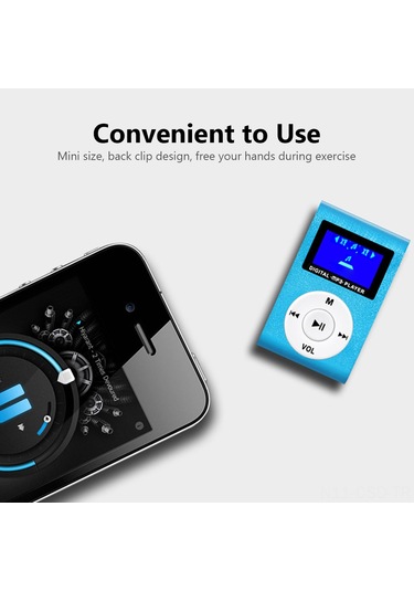 Samdoo Taşınabilir Mini Mp3 Çalar - Metal Gövde, Lcd Ekran, 32gb Tf Kart Desteği Altın