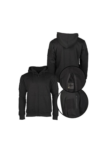 Sturm Tactıcal Hoodıe Sıyah Polar-2790 Çok Renkli