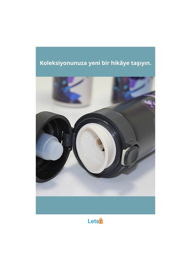 Anime Baskılı Paslanmaz Çelik Sızdırmaz Termos Çok Renkli