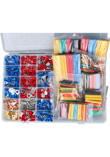 Amfi Montaj Ekipmanları - 678 Parça Özel Kutusunda - Makaron , Pabuç , İzoleli Terminal