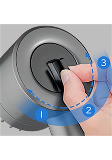 Kangvka Gri A Tipi El Tutan Duş Başlığı - 3 Modlu Ayar, 22 Masaj Şeridi, Pp Filtre Ve Su Durdurma Düğmesi İle Sağlıklı Ve Konforlu Duş Deneyimi Gri