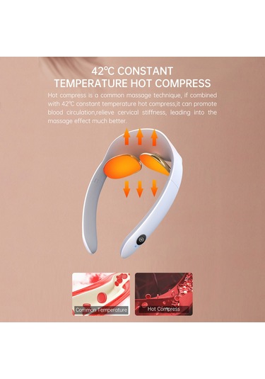 Xindoker Boyun Ve Omuz Masaj Cihazı - Elektromanyetik Darbe İle Isıtma Fonksiyonu, 15 Seviye Şiddet Ayarı, Yeşil Renk Jkp-lg-a5 Yeşil